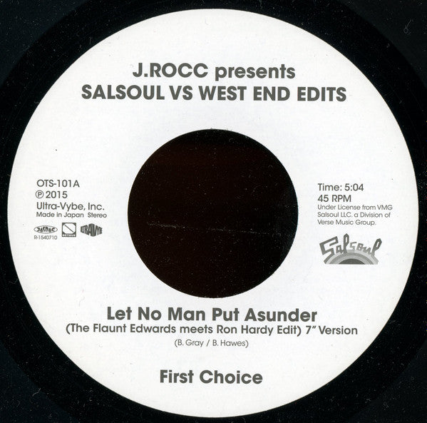 J Rocc : Salsoul Vs West End Edits (7", Ltd)
