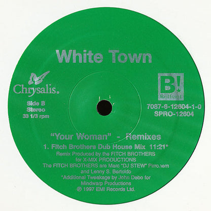 White Town : Your Woman - Remixes (12", Promo)