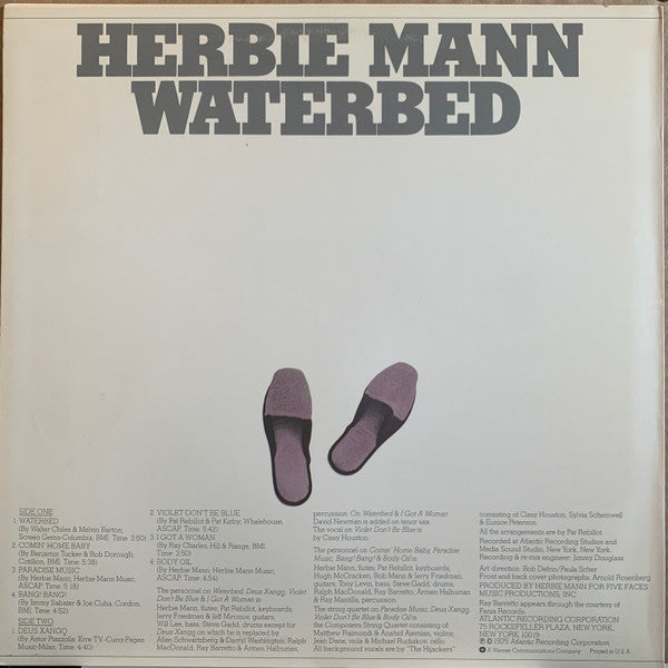 Herbie Mann : Waterbed (LP, Album, RI )