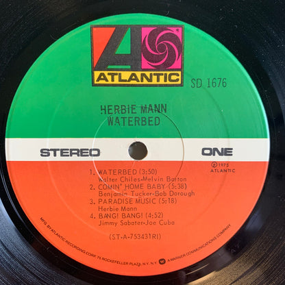 Herbie Mann : Waterbed (LP, Album, RI )