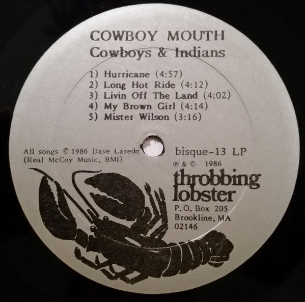 Cowboy Mouth (3) : Cowboys And Indians (LP, Album, RM)
