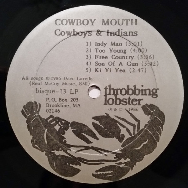 Cowboy Mouth (3) : Cowboys And Indians (LP, Album, RM)