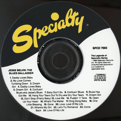 Jesse Belvin : The Blues Balladeer (CD, Comp)