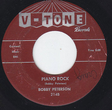 Bobby Peterson (2) : Irresistable You / Piano Rock (7", Single, Mar)