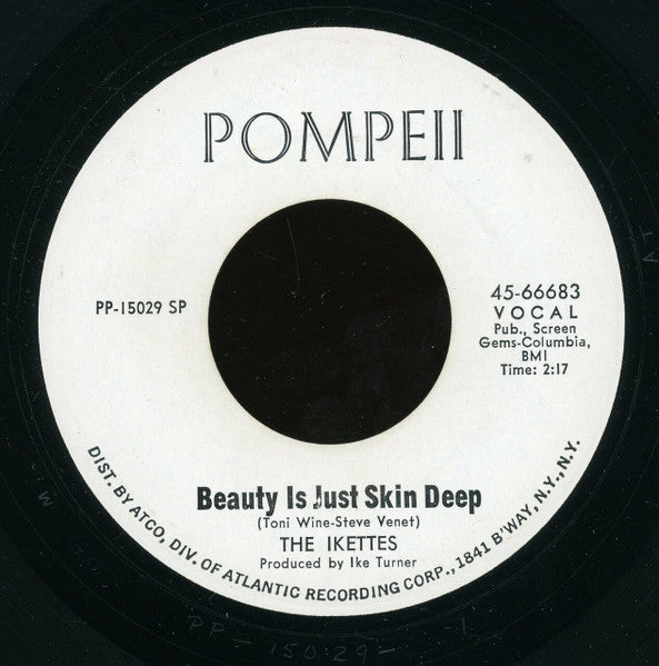 The Ikettes : Make Em Wait / Beauty Is Just Skin Deep (7", Single, Promo)