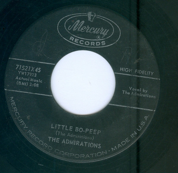 The Admirations (6) : Little Bo-Peep / The Bells Of Rosa Rita (7", Single)