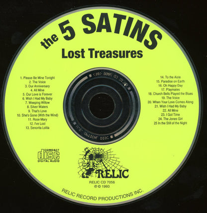 The Five Satins : Lost Treasures (CD, Comp)