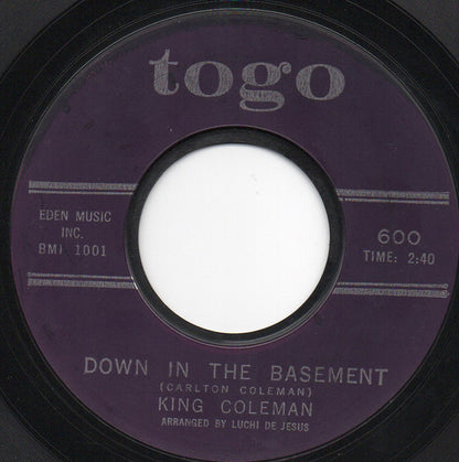 King Coleman : Crazy Feelin' / Down In The Basement (7", Single, Styrene)