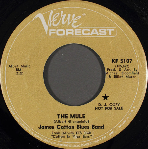 The James Cotton Blues Band : The Mule (7", Promo)