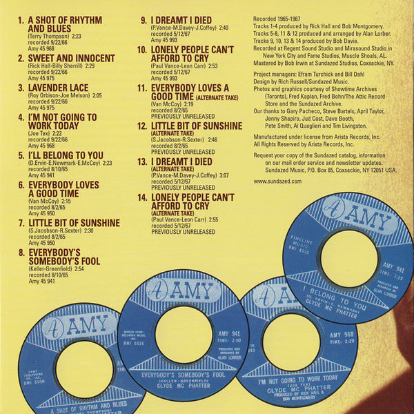 Clyde McPhatter : A Shot Of Rhythm & Blues (CD, Comp, Mono)