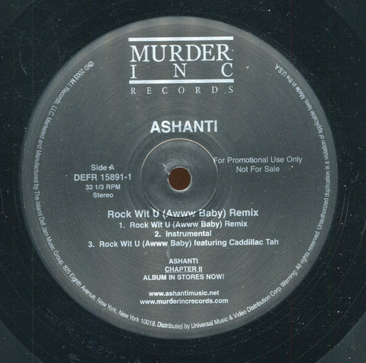 Ashanti : Rock Wit U (Awww Baby) Remix / Feel So Good (12", Promo)
