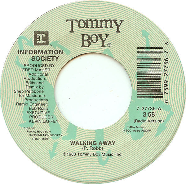 Information Society : Walking Away (7", Single)