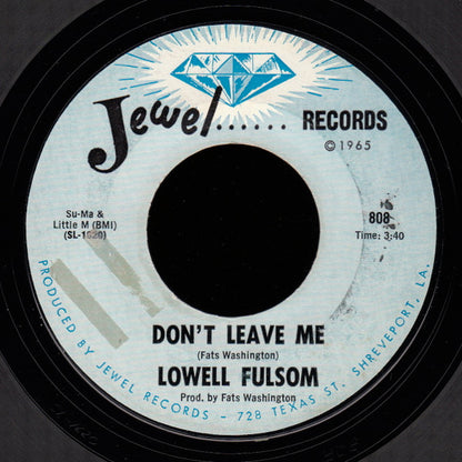 Lowell Fulson : Don't Leave Me / Thug (7", Styrene)