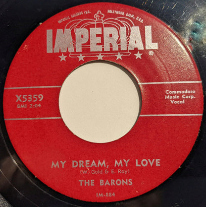 The Barons (25) : My Dream, My Love / I Know I Was Wrong (7", Red)
