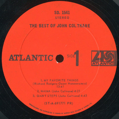 John Coltrane : The Best Of John Coltrane (LP, Comp)