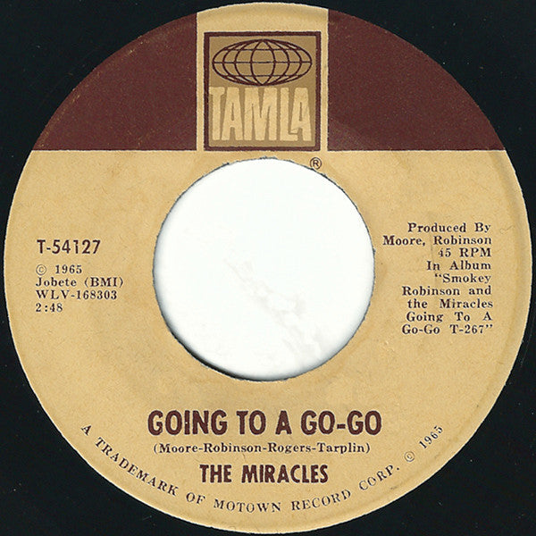 The Miracles : Going To A Go-Go (7", Single)