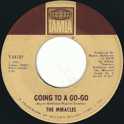 The Miracles : Going To A Go-Go (7", Single)