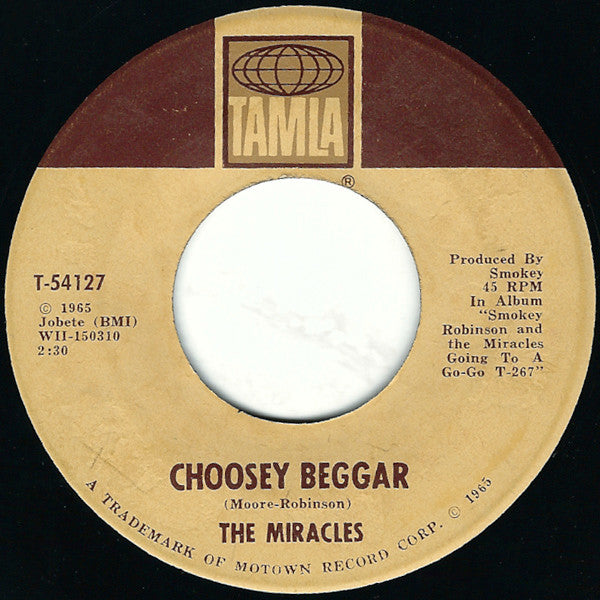 The Miracles : Going To A Go-Go (7", Single)