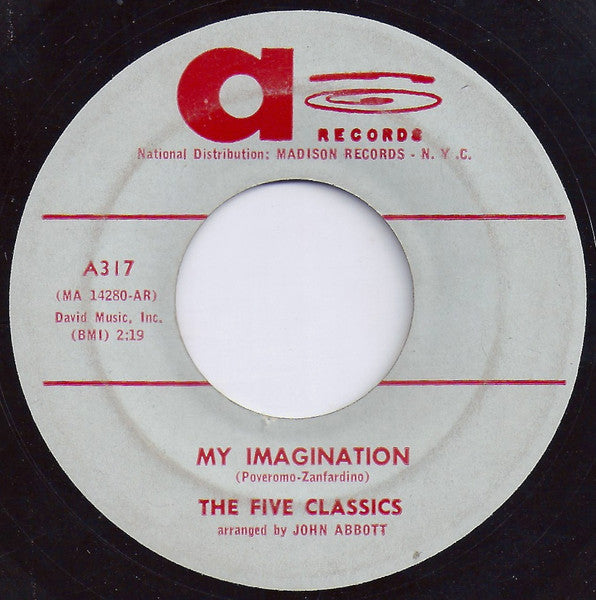 The Five Classics (3) : My Imagination / Come On Baby (7", Single, RE)
