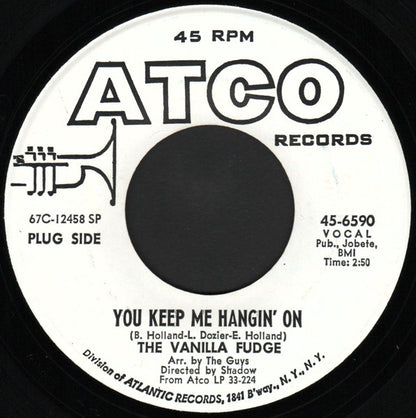 Vanilla Fudge : You Keep Me Hangin' On (7", Promo, Spe)