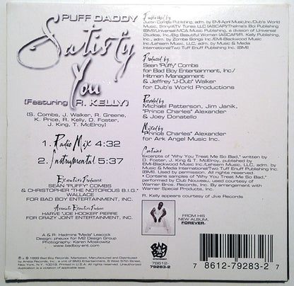 Puff Daddy Featuring R. Kelly : Satisfy You (CD, Single)