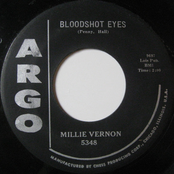 Millie Vernon : Bloodshot Eyes / That Old Feeling (7")