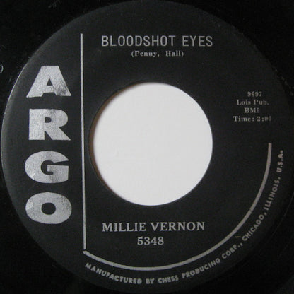 Millie Vernon : Bloodshot Eyes / That Old Feeling (7")