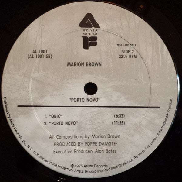 Marion Brown : Porto Novo (LP, Album, Promo, RE)