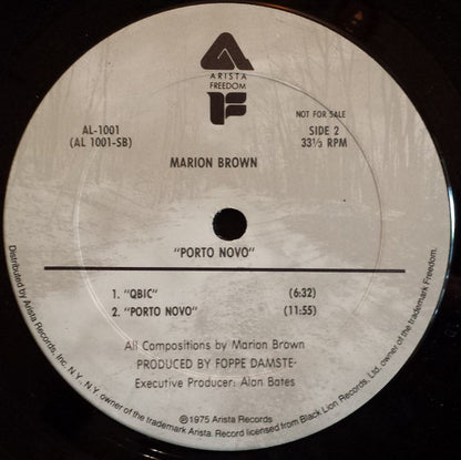 Marion Brown : Porto Novo (LP, Album, Promo, RE)