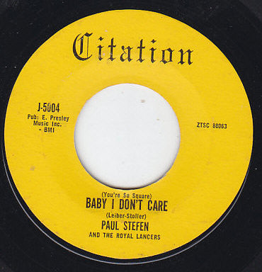 Paul Stefen And  The Royal Lancers : Angel In My Eyes (7", Single)