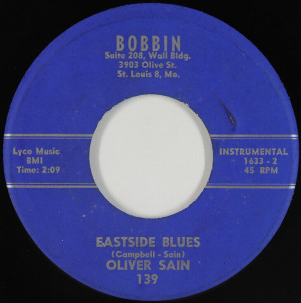 Oliver Sain : Heavy Sugar / Eastside Blues (7")