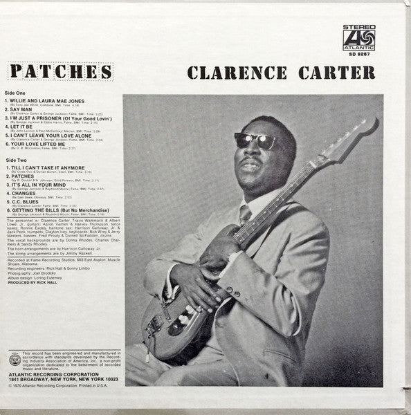 Clarence Carter : Patches (LP, Album, RE, RI )