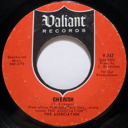The Association (2) : Cherish (7", Single, Styrene, Pit)