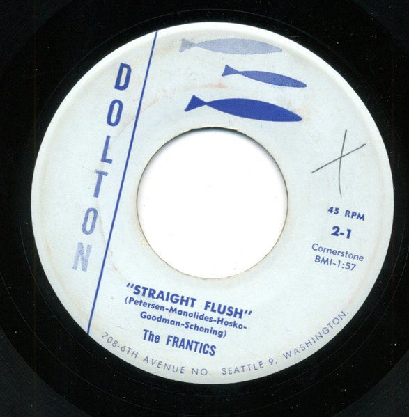 The Frantics : Straight Flush (7", Single)