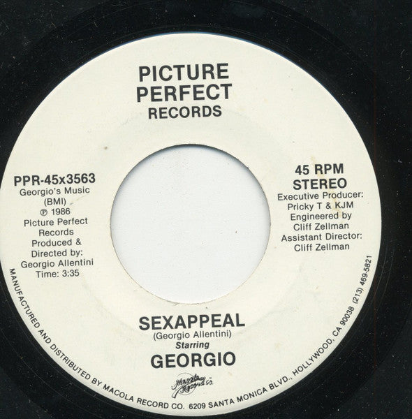 Georgio (2) : Sexappeal (7", Promo)
