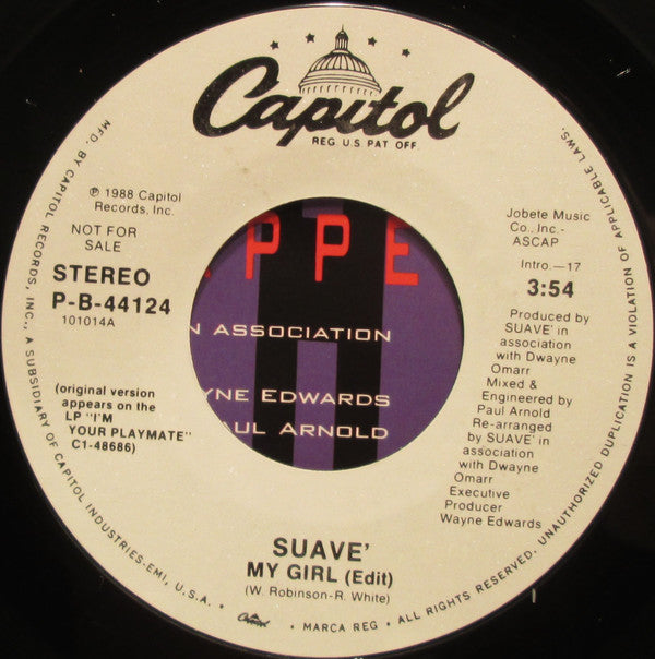 Suavé : My Girl (7", Promo)