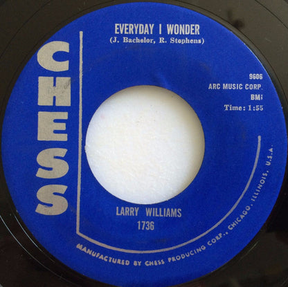 Larry Williams (3) : My Baby's Got Soul / Everyday I Wonder (7")