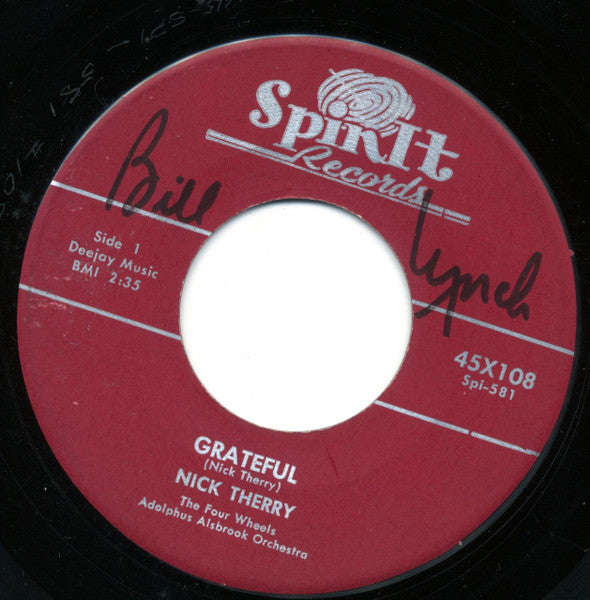 Nick Therry : Grateful (7")