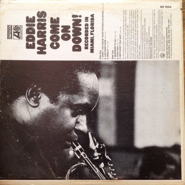 Eddie Harris : Come On Down! (LP, Album, Ter)