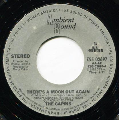 The Capris : Morse Code Of Love / There's A Moon Out Again (7", Styrene)
