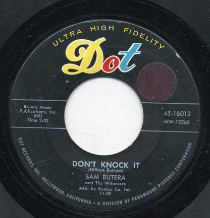 Sam Butera And The Witnesses : Don't Knock It (7", Single)