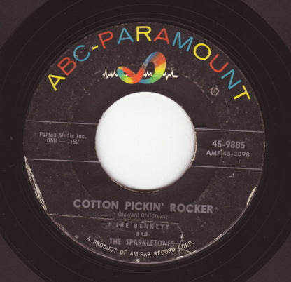 Joe Bennett And The Sparkletones : Cotton Pickin' Rocker / I Dig You, Baby (7", Styrene)