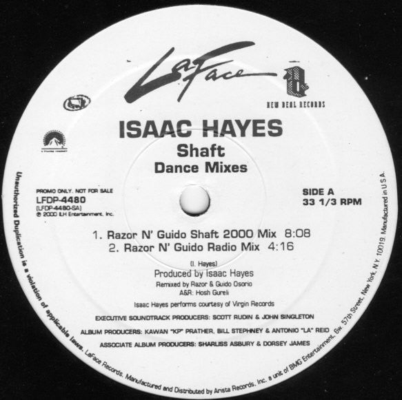 Isaac Hayes : Shaft (Dance Mixes) (2x12", Promo)