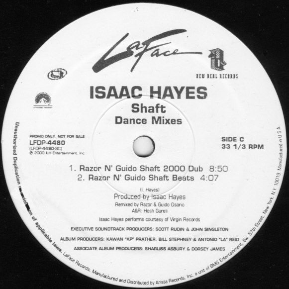 Isaac Hayes : Shaft (Dance Mixes) (2x12", Promo)
