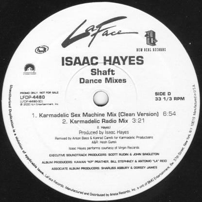 Isaac Hayes : Shaft (Dance Mixes) (2x12", Promo)