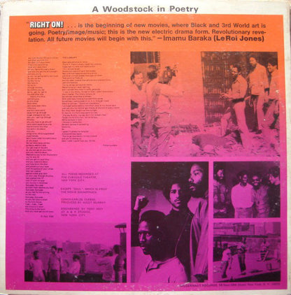 The Last Poets : Right On! (Original Soundtrack) (LP, Album)