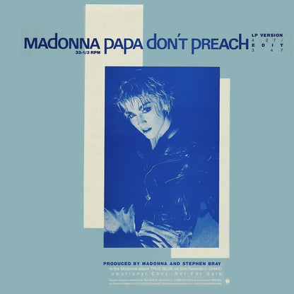 Madonna : Papa Don't Preach (12", Promo)