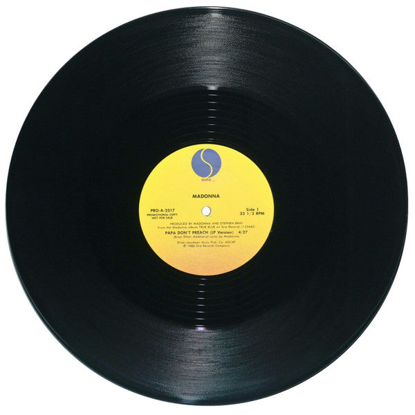 Madonna : Papa Don't Preach (12", Promo)