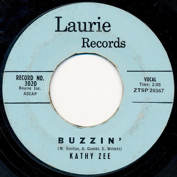 Kathy Zee : Buzzin' (7", Styrene)