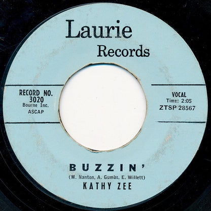 Kathy Zee : Buzzin' (7", Styrene)